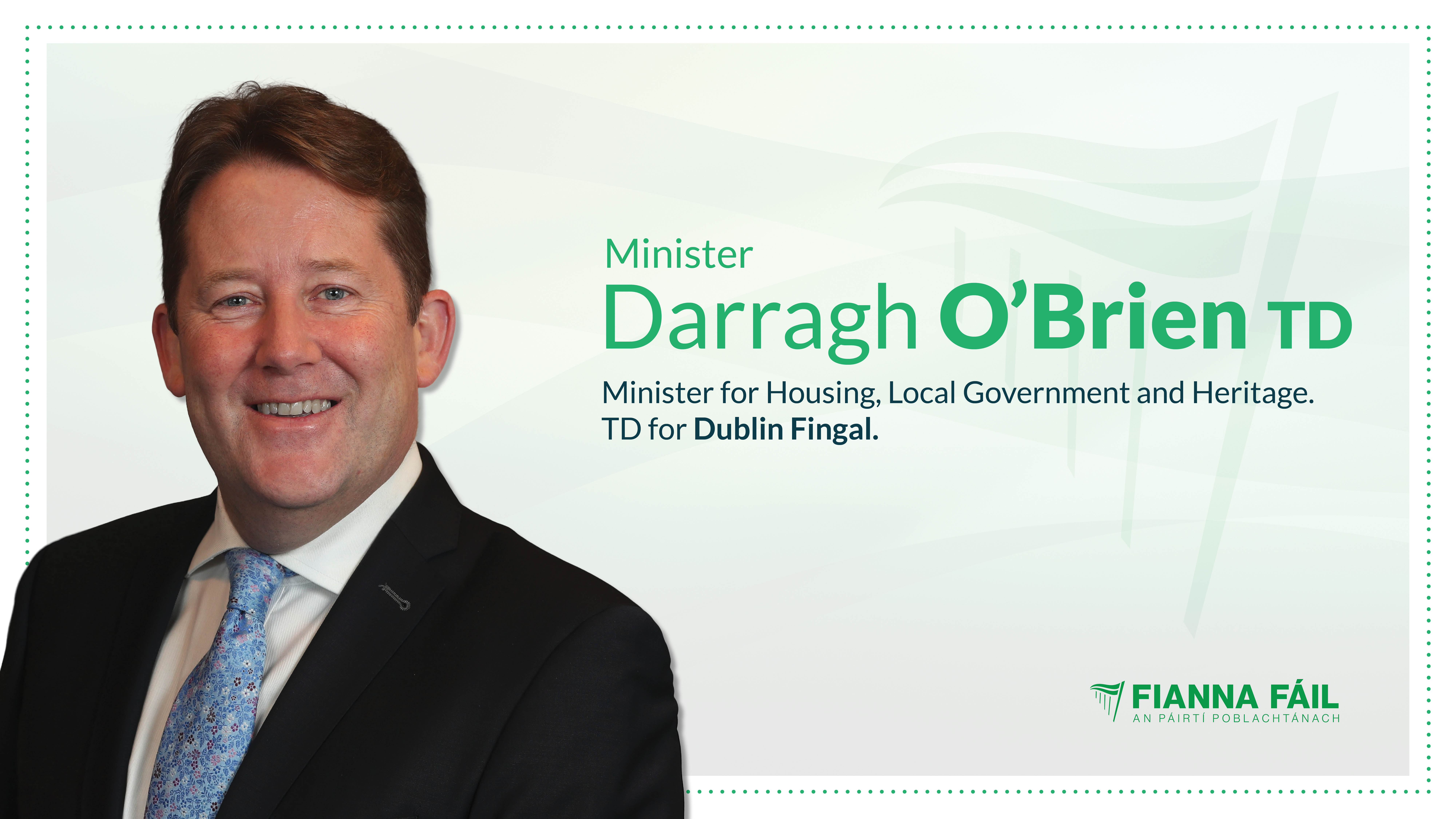 Minister O’Brien welcomes phased reopening of construction