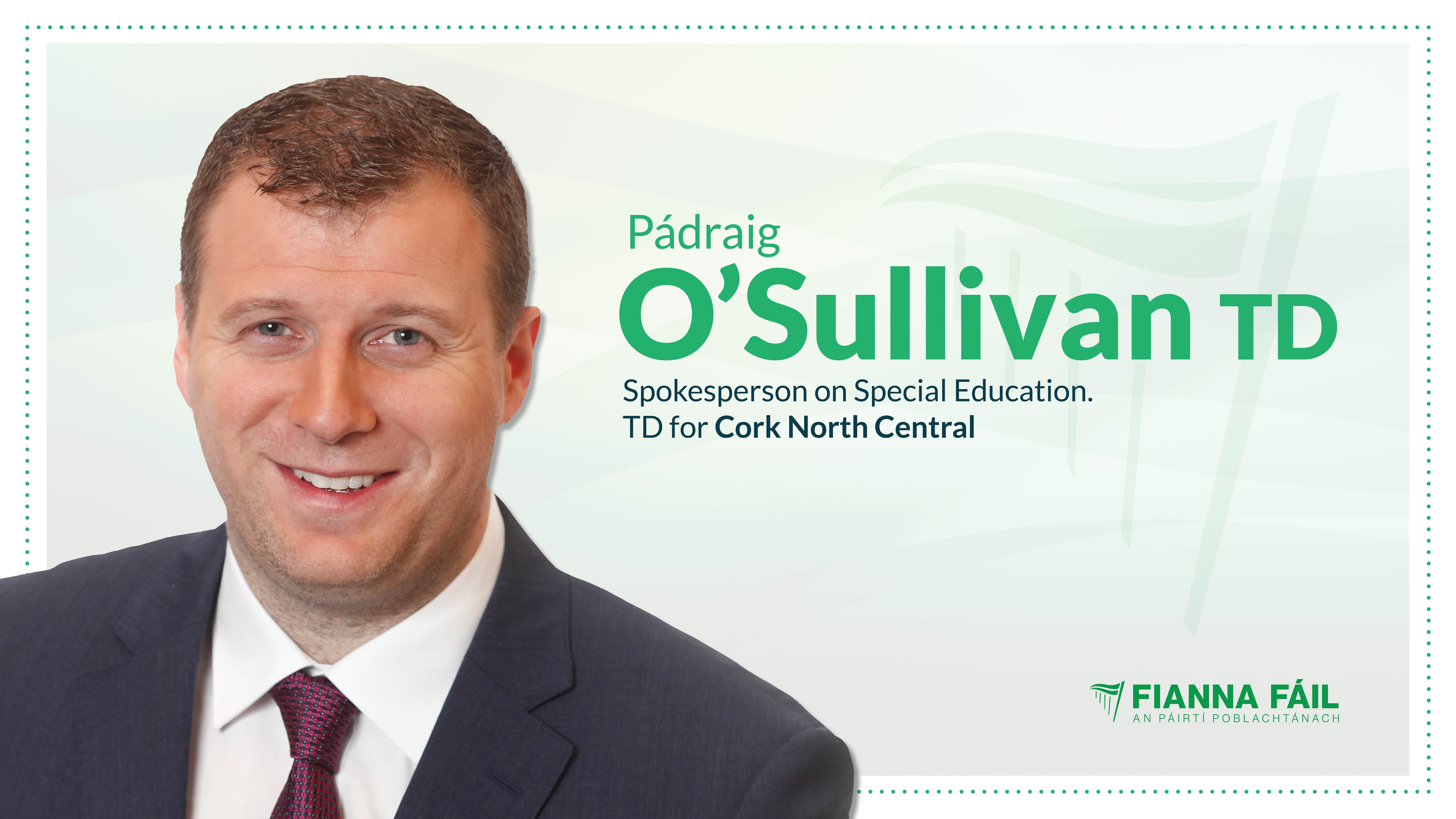 O’Sullivan welcomes confirmation of a new special school in Carrigaline and expansion of existing special school
