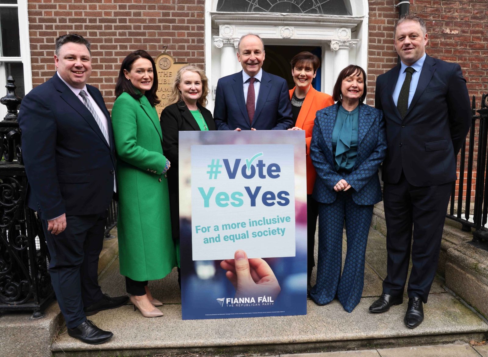 Fianna Fáil launches its campaign for the upcoming referendums on Family and Care